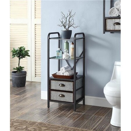 4D Concepts 4D Concepts 134025 Intek Base Cabinet with Two Drawers - Metal 134025